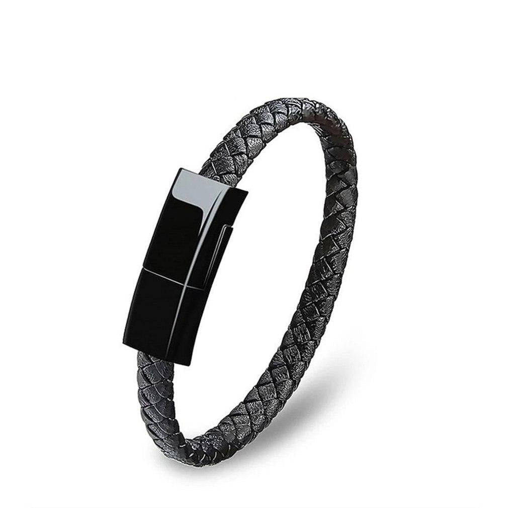 stylish USB leather bracelet charger